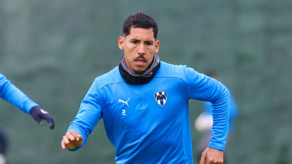 Ricardo Chávez durante un entrenamiento con Rayados de cara al Clausura 2025