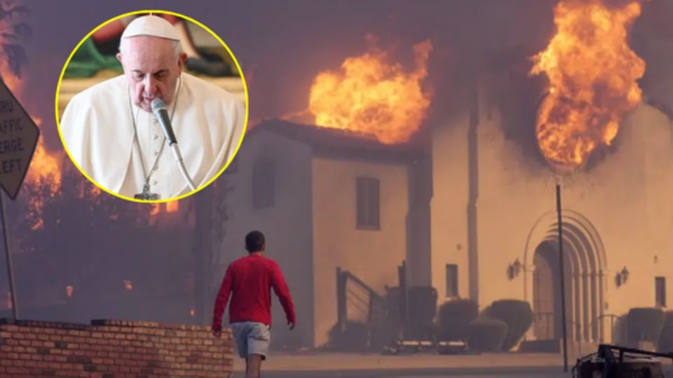 El papa Francisco envió condolencias a los damnificados por los incendios de Los Ángeles y ánimos a los brigadistas que luchan contra la propagación de las llamas.