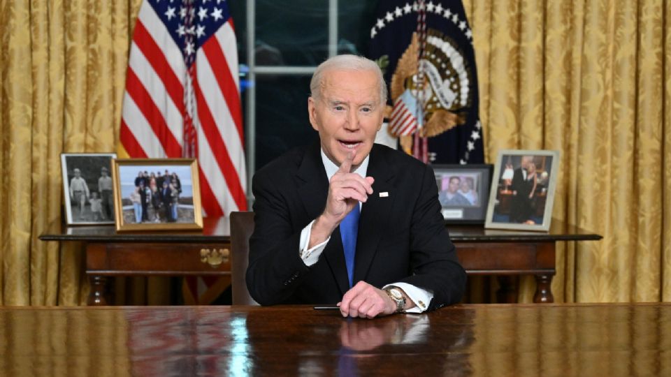 Joe Biden ofreció este lunes su discurso de despedida desde la Casa Blanca.