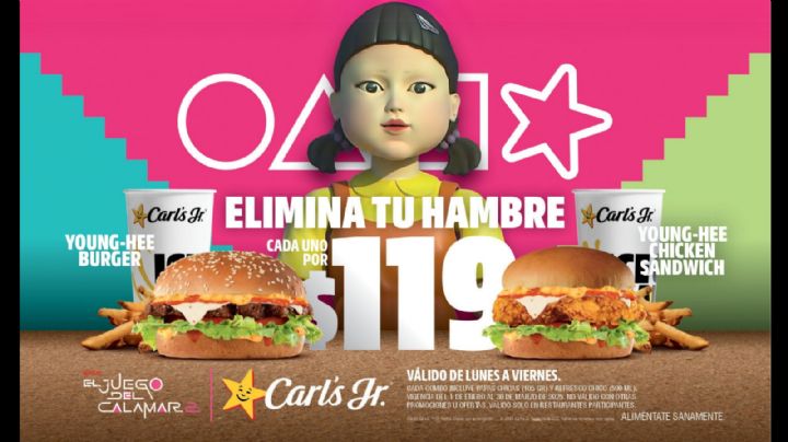 ¡Elimina tu hambre con el nuevo combo de Carl´s Jr.!