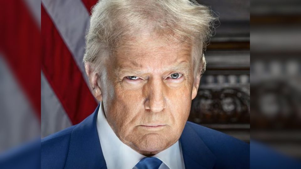 El equipo de transición de Donald Trump revelo su retrato oficial como presidente de EU.