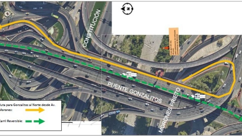 Monterrey instalará un carril contraflujo en Gonzalitos.