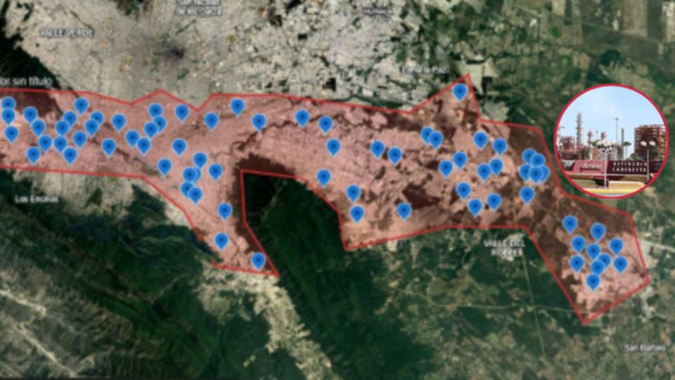 La Secretaría de Medio Ambiente de Nuevo León informó que los olores reportados por la población en varios municipios metropolitanos es dióxido de azufre proveniente de la Refinería Pemex-Cadereyta.