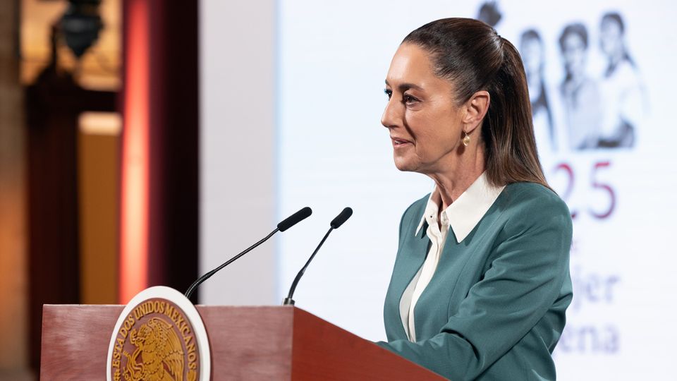 Claudia Sheinbaum en rueda de prensa