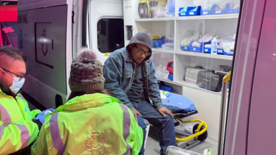 Ricardo es originario de Tamaulipas, pero junto con otras personas fue asaltado en Coahuila y durante cinco días estuvo durmiendo en las calles de Monterrey, hasta que acudió a un albergue.