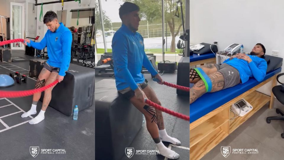 Carlos Salcedo realiza entrenamientos antes de su cirugía