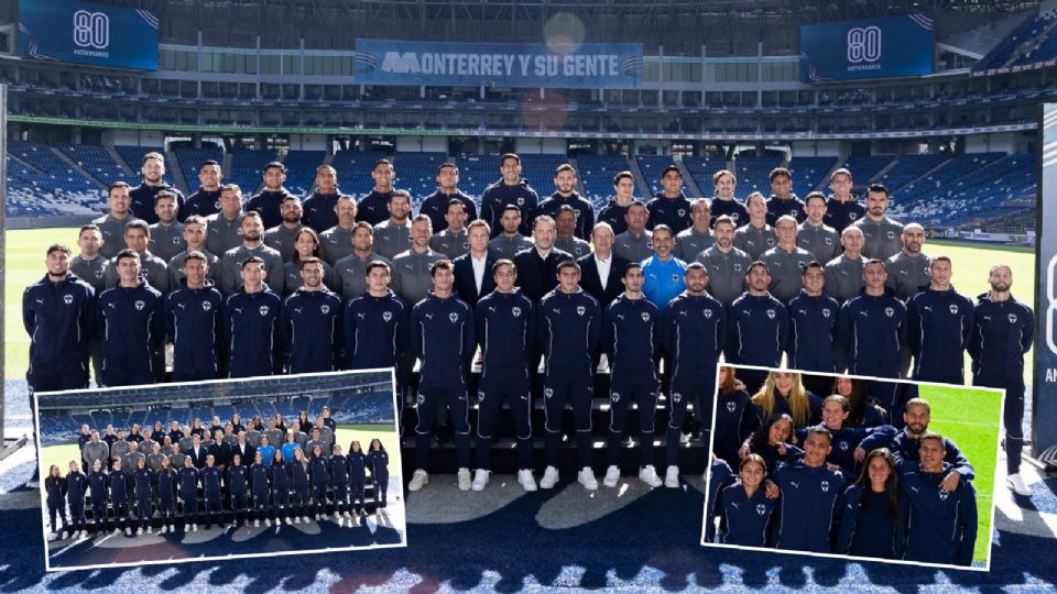 La foto oficial de Rayados en el Estadio BBVA