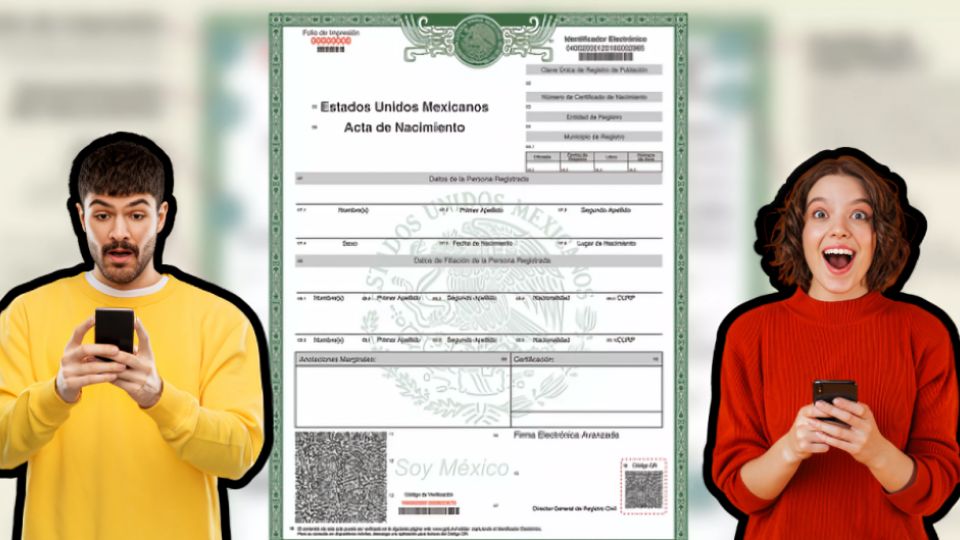 ¿Cómo será el acta de nacimiento en 2025?