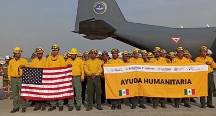 Regresa a México brigada que combatió incendios en California