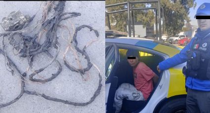 Arrestan a migrante por quemar cables en un puente peatonal de Monterrey