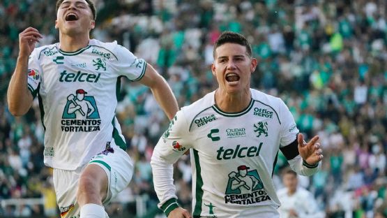 James Rodríguez anota su primer gol en la Liga MX y le da la victoria a León