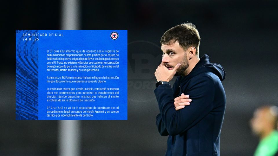 Cruz Azul asegura que no hay acuerdo con el Porto y toma acciones legales contra Anselmi.