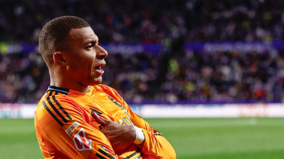 Real Madrid golea al Valladolid con un imparable Mbappé