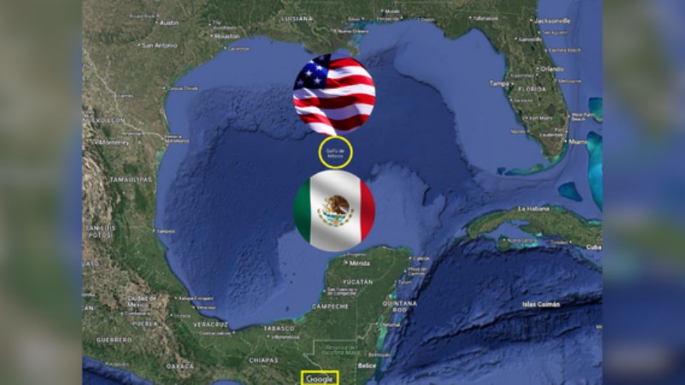 Google Maps utilizará Golfo de México para los internautas mexicanos, Golfo de América para los estadounidenses, y ambos nombres para el resto del mundo.