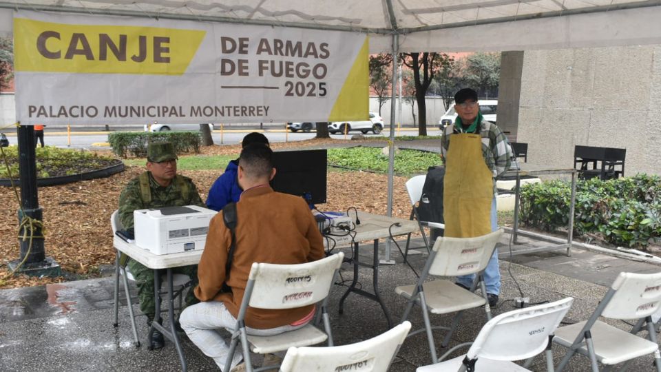 Canje de armas en Monterrey | X / @SSPCMonterrey