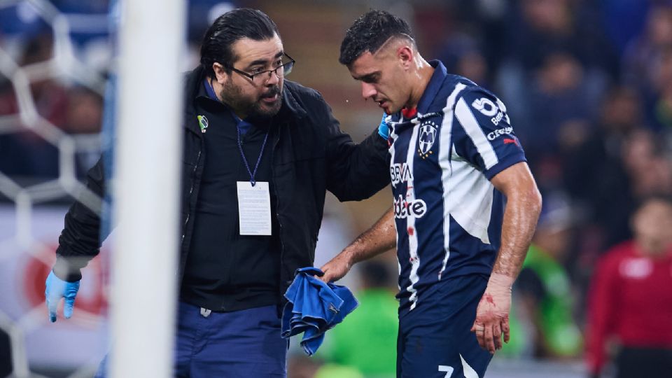 Germán Berterame es baja para Rayados vs Atlas