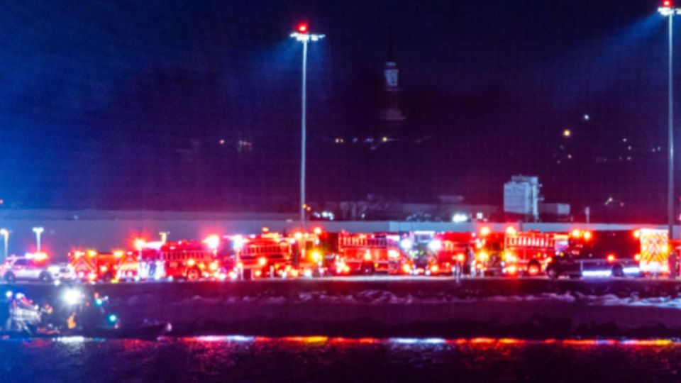 Operativo tras accidente aéreo.