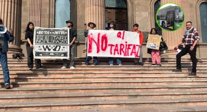 Realizan novena protesta contra el ‘tarifazo’ en el transporte público de NL