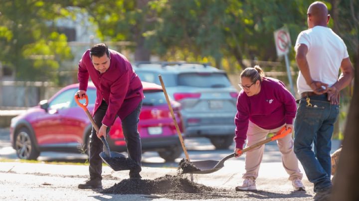 Santa Catarina inicia el 2025 con labores de bacheo