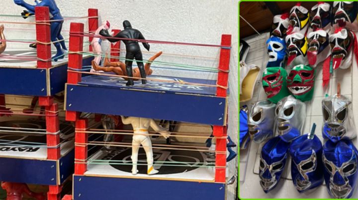 Turistas extranjeros compran juguetes tradicionales en el Mercado Juárez