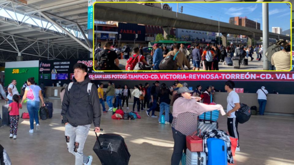 En la Central de Autobuses se pudo comprobar que la afluencia de gente incrementó este domingo debido a que muchos vuelven a sus trabajos o escuelas.