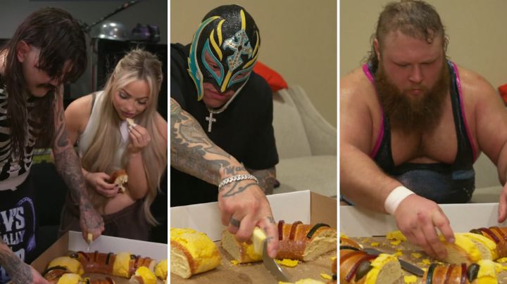 ¿Quién pagará tamales? Luchadores de WWE parten la Rosca de Reyes