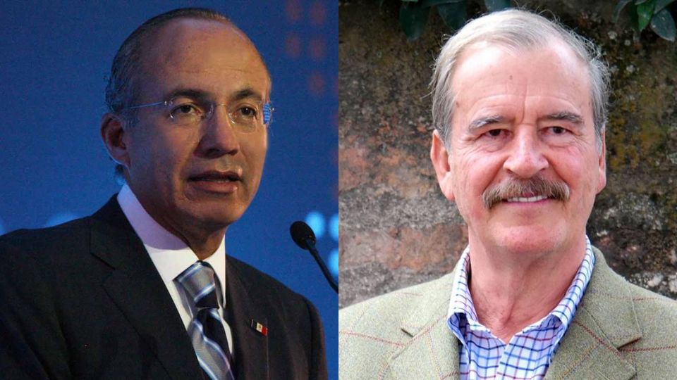 Felipe Calderón (izquierda) y Vicente Fox, expresidentes de México