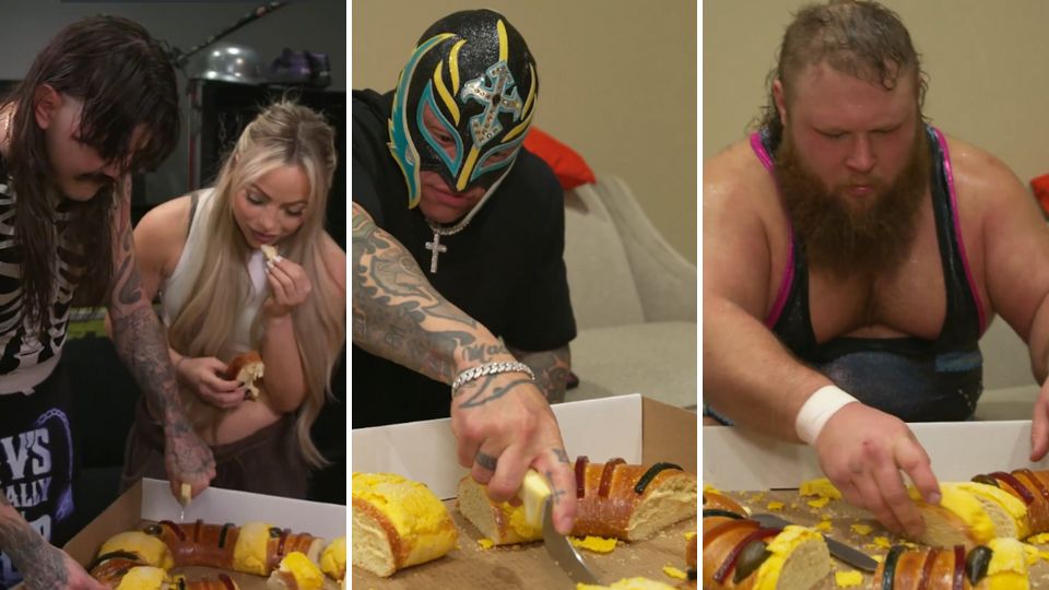 Superestrellas de WWE parten Rosca de Reyes