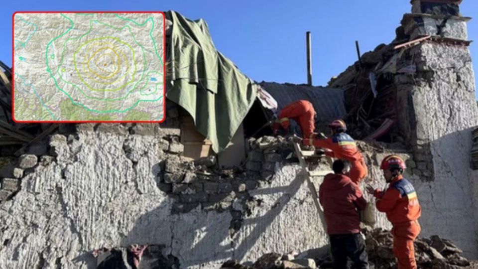 Al menos 36 personas perdieron la vida y 38 resultaron heridas tras un terremoto de 6.8 grados de magnitud registrado hoy en el condado de Tingri de la región occidental china del Tíbet.