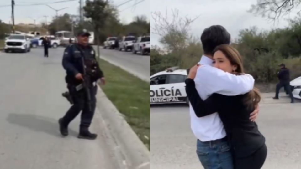 Pato Zambrano acusa a elementos de seguridad de Pesquería de encañonar a su esposa.