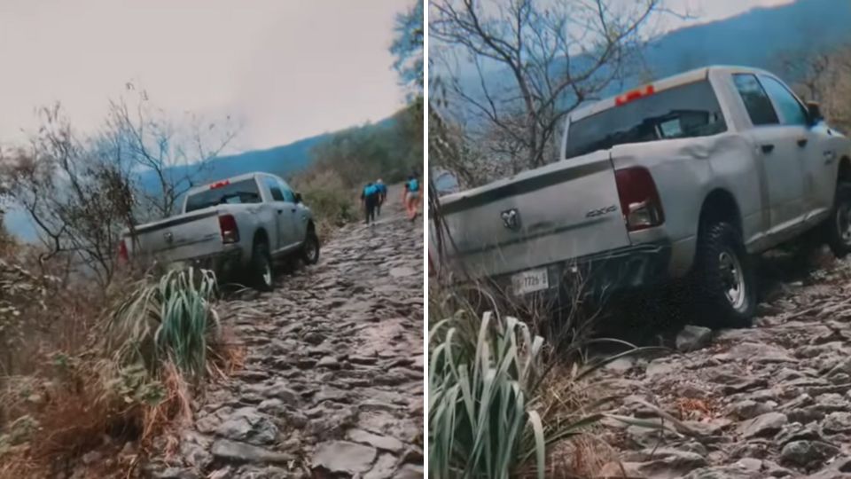 Camioneta abandonada en el Cerro de la Silla | Facebook / Eri Torres