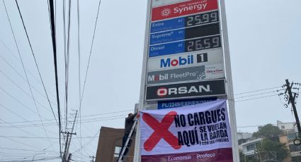 Profeco pone sello a gasolinera por alto precio en San Jerónimo, Monterrey