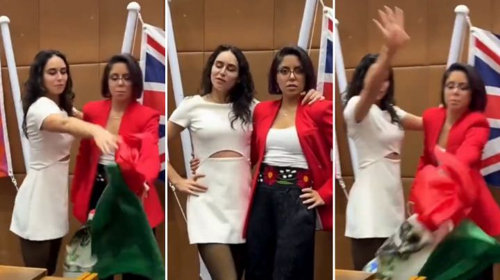 Critican a Elsa García, atleta regia, por aventar bandera de México al piso