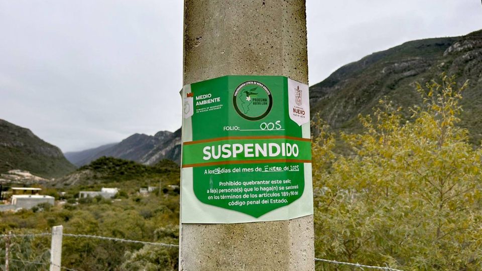 Predios y líneas eléctricas suspendidas en La Huasteca | Facebook / Secretaría de Medio Ambiente de Nuevo León