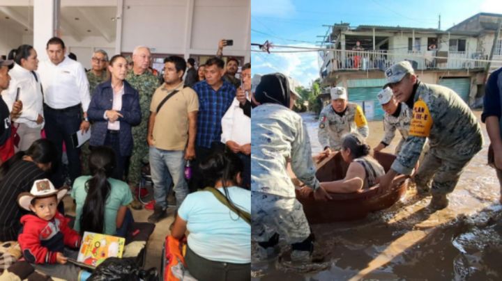 Suman 44 muertos por lluvias; Sheinbaum visita zonas afectadas