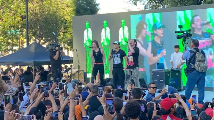 Reciben regios a Aldo de Nigris con mucha música y baile