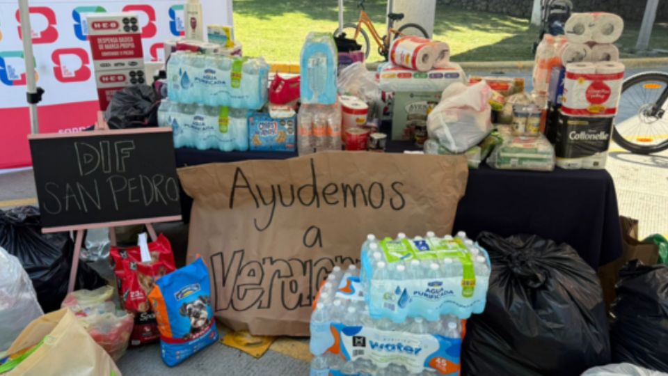Parte de la ayuda recolectada por el municipio.