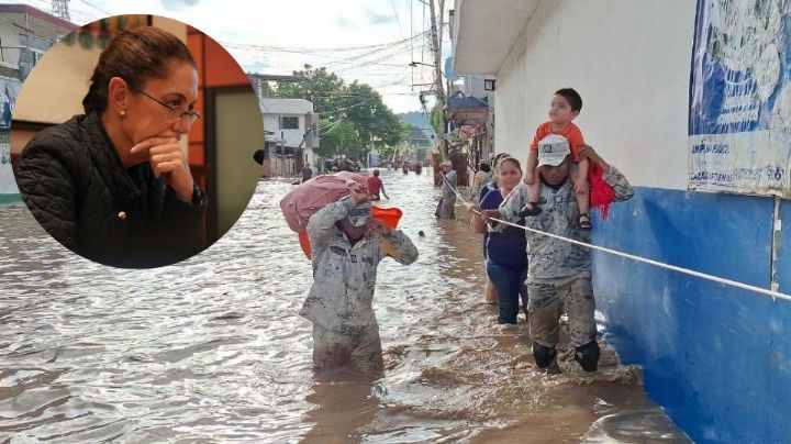 Se alertó lluvia, pero no se esperaba esa magnitud: Claudia Sheinbaum