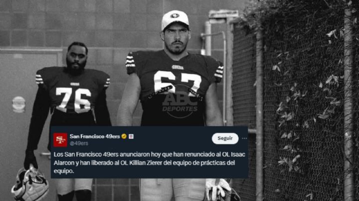 Isaac Alarcón no continúa con 49ers tras castigo en NFL
