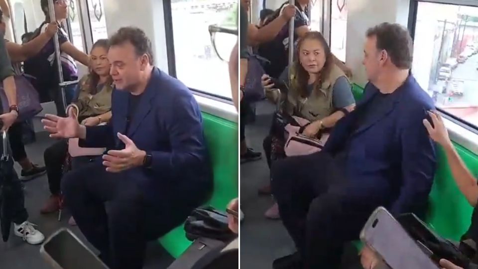 David Faitelson en el Metro de Monterrey