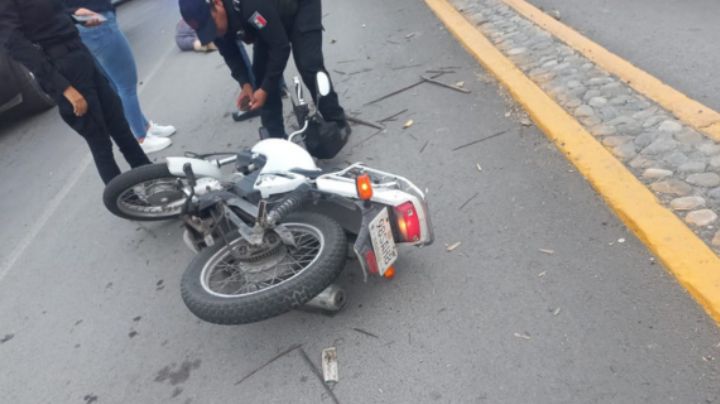 Muere motociclista al chocar contra un camión de carga en Guadalupe