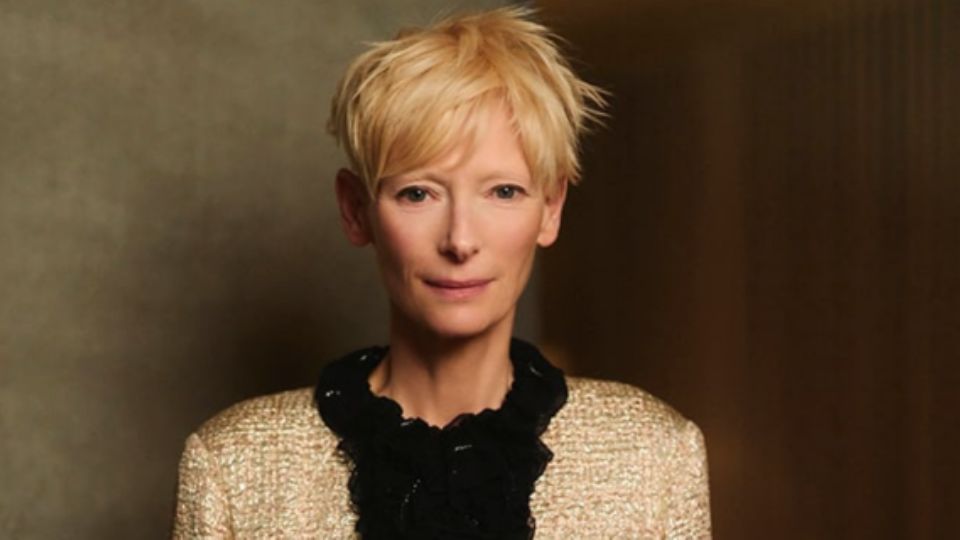 Tilda Swinton, actriz y modelo británica.