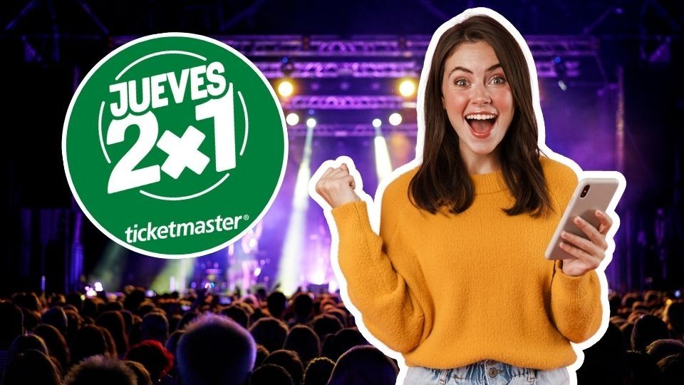 Conoce los eventos que entran en la promoción de 2x1 en Ticketmaster.