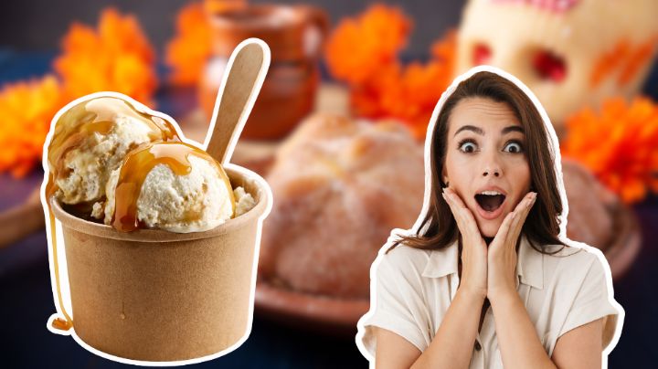 Tradición mexicana: Conoce como hacer helado de Pan de Muerto