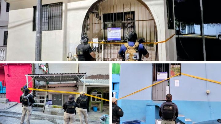 Aseguran a 3 hombres,dosis de drogas y 3 perritos tras cateos en la colonia Independencia