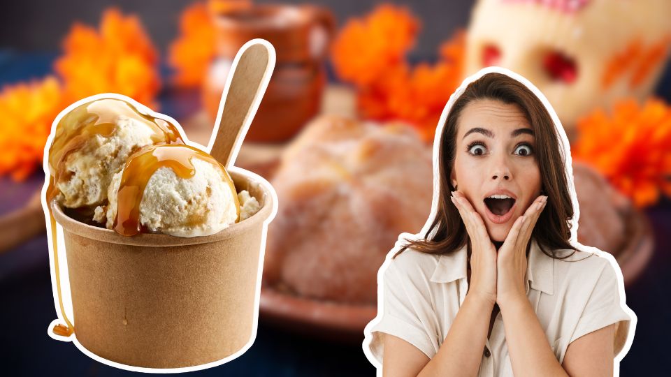 Conoce como hacer helado de pan de muerto.