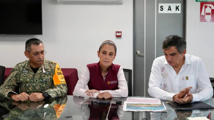 Informa Sheinbaum monitoreo a Río Pánuco: 'Hasta ahora no hay riesgo' de desborde