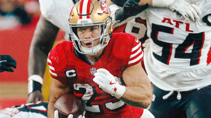 NFL: McCaffrey comanda el triunfo de 49ers sobre Falcons con más de 200 yardas