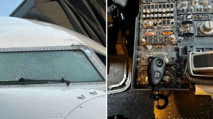 Misterio a 11 mil metros: Avión aterriza de emergencia en Utah tras quebrarse el parabrisas