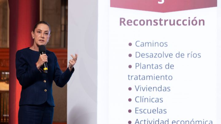 Presenta Claudia Sheinbaum cuatro ejes para atender emergencia por lluvias